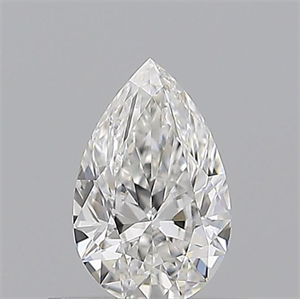 Picture of Natural Diamond 0.51 Carats, Pear with  Cut, F Color, VVS2 Clarity and Certified by GIA