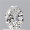 Natural Diamond 0.40 Carats, Oval with  Cut, E Color, VS1 Clarity and Certified by GIA