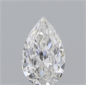 Diamante Natural 0.71 quilates, De pera , Color E, claridad VS1 y certificado GIA