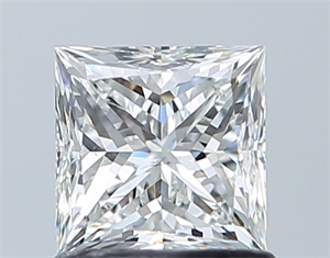 Picture of Natural Diamond 1.01 Carats, Princess with  Cut, G Color, SI1 Clarity and Certified by GIA