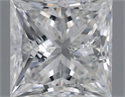 Natural Diamond 0.35 Carats, Princess with  Cut, F Color, I2 Clarity and Certified by GIA