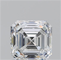 Natural Diamond 1.02 Carats, Asscher with  Cut, E Color, VVS1 Clarity and Certified by GIA
