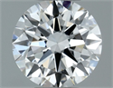 Natural Diamond 0.50 Carats, Round with Very Good Cut, I Color, VS2 Clarity and Certified by GIA