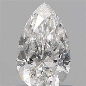 Picture of Natural Diamond 0.10 Carats, Pear with  Cut, H Color, VVS2 Clarity and Certified by IGI