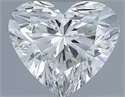 Natural Diamond 0.50 Carats, Heart with  Cut, I Color, VVS2 Clarity and Certified by IGI