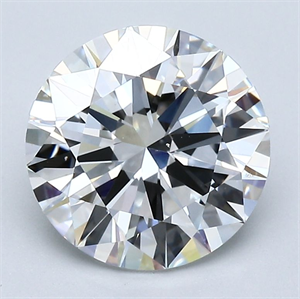 Foto Diamante Natural 2.54 quilates, Redondo , Color G, claridad VS1 y certificado GIA de