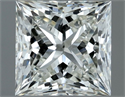 Natural Diamond 1.21 Carats, Princess with  Cut, I Color, VS1 Clarity and Certified by IGI