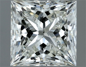 Picture of Natural Diamond 1.21 Carats, Princess with  Cut, I Color, VS1 Clarity and Certified by IGI