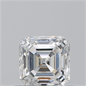 Natural Diamond 0.50 Carats, Asscher with  Cut, G Color, VS2 Clarity and Certified by GIA