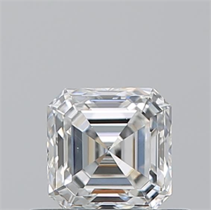 Picture of Natural Diamond 0.50 Carats, Asscher with  Cut, G Color, VS2 Clarity and Certified by GIA