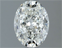 Natural Diamond 1.20 Carats, Oval with  Cut, G Color, VVS2 Clarity and Certified by IGI