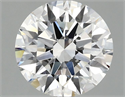 Lab Grown Diamond 2.57 Carats, Round with Ideal Cut, E Color, VVS2 Clarity and Certified by IGI