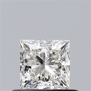 Picture of Natural Diamond 0.57 Carats, Princess with  Cut, I Color, VVS1 Clarity and Certified by GIA