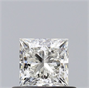Natural Diamond 0.57 Carats, Princess with  Cut, I Color, VVS1 Clarity and Certified by GIA