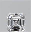 Natural Diamond 1.01 Carats, Asscher with  Cut, F Color, VVS2 Clarity and Certified by GIA