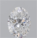 Natural Diamond 0.90 Carats, Oval with  Cut, D Color, VS2 Clarity and Certified by GIA