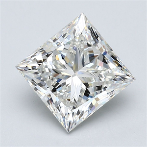 Picture of Natural Diamond 4.00 Carats, Princess with  Cut, I Color, VS2 Clarity and Certified by GIA