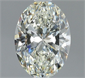 Natural Diamond 1.51 Carats, Oval with  Cut, J Color, SI1 Clarity and Certified by GIA