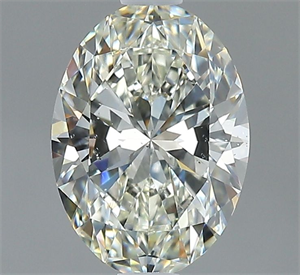 Picture of Natural Diamond 1.51 Carats, Oval with  Cut, J Color, SI1 Clarity and Certified by GIA