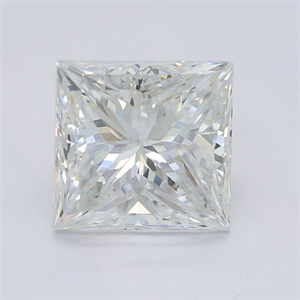 Foto Diamante Natural 1.90 quilates, Princesa , Color F, claridad VS2 y certificado GIA de