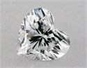Natural Diamond 0.62 Carats, Heart with  Cut, F Color, I1 Clarity and Certified by GIA