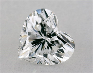 Picture of Natural Diamond 0.62 Carats, Heart with  Cut, F Color, I1 Clarity and Certified by GIA