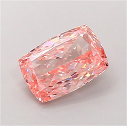 Picture of Lab Grown Diamond 1.78 Carats, CUSHION MODIFIED with  Cut, Fancy Intense Pink Color, VS1 Clarity and Certified by IGI