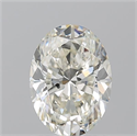 Natural Diamond 1.41 Carats, Oval with  Cut, K Color, VVS2 Clarity and Certified by GIA