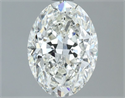 Natural Diamond 1.51 Carats, Oval with  Cut, I Color, SI1 Clarity and Certified by GIA