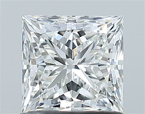 Picture of Natural Diamond 1.01 Carats, Princess with  Cut, H Color, VVS2 Clarity and Certified by GIA