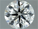 Natural Diamond 0.99 Carats, Round with Excellent Cut, H Color, VS1 Clarity and Certified by IGI