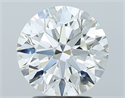 Natural Diamond 2.80 Carats, Round with Excellent Cut, G Color, SI1 Clarity and Certified by GIA