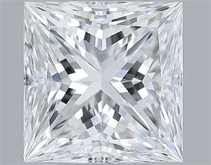Foto Diamante Natural 0.90 quilates, Princesa , Color F, claridad VS1 y certificado GIA de
