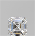 Natural Diamond 0.96 Carats, Asscher with  Cut, G Color, SI2 Clarity and Certified by GIA
