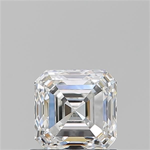 Picture of Natural Diamond 0.96 Carats, Asscher with  Cut, G Color, SI2 Clarity and Certified by GIA