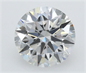 Lab Grown Diamond 1.03 Carats, Round with Excellent Cut, D Color, FL Clarity and Certified by GIA