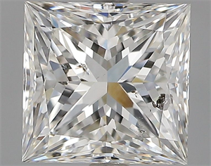 Foto Diamante Natural 1.52 quilates, Princesa , Color G, claridad SI2 y certificado GIA de
