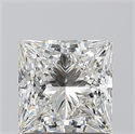 Natural Diamond 1.01 Carats, Princess with  Cut, F Color, VVS2 Clarity and Certified by GIA