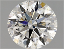 Natural Diamond 0.90 Carats, Round with Excellent Cut, G Color, SI1 Clarity and Certified by GIA