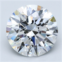 Natural Diamond 4.59 Carats, Round with Excellent Cut, E Color, VVS2 Clarity and Certified by GIA