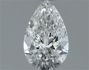 Picture of Natural Diamond 0.50 Carats, Pear with  Cut, H Color, SI2 Clarity and Certified by GIA