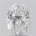 Natural Diamond 1.20 Carats, Oval with  Cut, D Color, SI2 Clarity and Certified by GIA