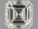 Natural Diamond 1.50 Carats, Asscher with  Cut, K Color, VVS1 Clarity and Certified by GIA
