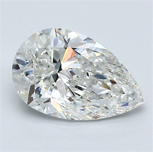 Picture of Natural Diamond 1.21 Carats, Pear with  Cut, G Color, VVS2 Clarity and Certified by GIA