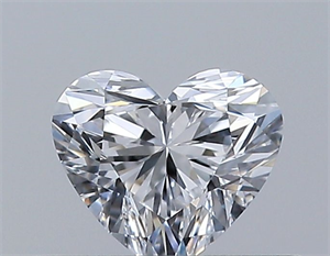 Foto Diamante Natural 0.31 quilates, Corazón , Color D, claridad IF y certificado GIA de