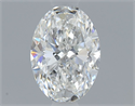 Natural Diamond 0.50 Carats, Oval with  Cut, F Color, VVS1 Clarity and Certified by GIA