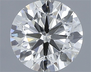 Picture of Natural Diamond 0.70 Carats, Round with Excellent Cut, I Color, SI1 Clarity and Certified by IGI
