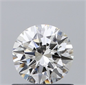 Natural Diamond 0.70 Carats, Round with Excellent Cut, H Color, VS2 Clarity and Certified by GIA