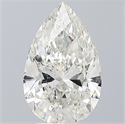 Natural Diamond 3.01 Carats, Pear with  Cut, I Color, SI2 Clarity and Certified by GIA