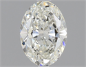Natural Diamond 1.00 Carats, Oval with  Cut, H Color, VVS2 Clarity and Certified by IGI
